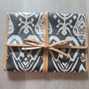 Stella & Dot Ikat Jewelry Travel Roll Organizer